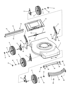 Part Location Diagram of 7300668BIYP Murray Bracket, Lower Handle, Left